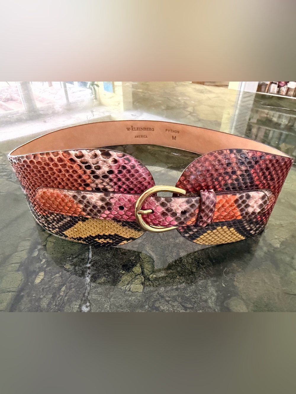 W. Kleinberg M Python Waist Belt